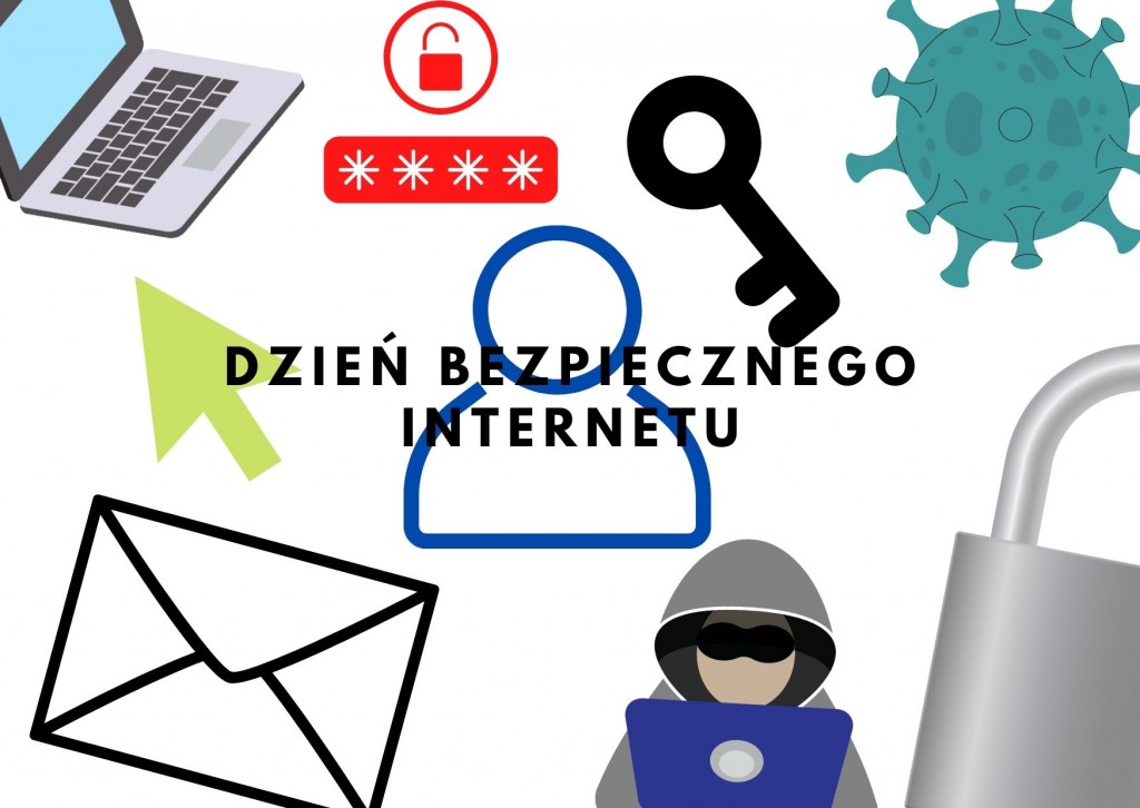 Prace uczniów z okazji Dnia Bezpiecznego Internetu.