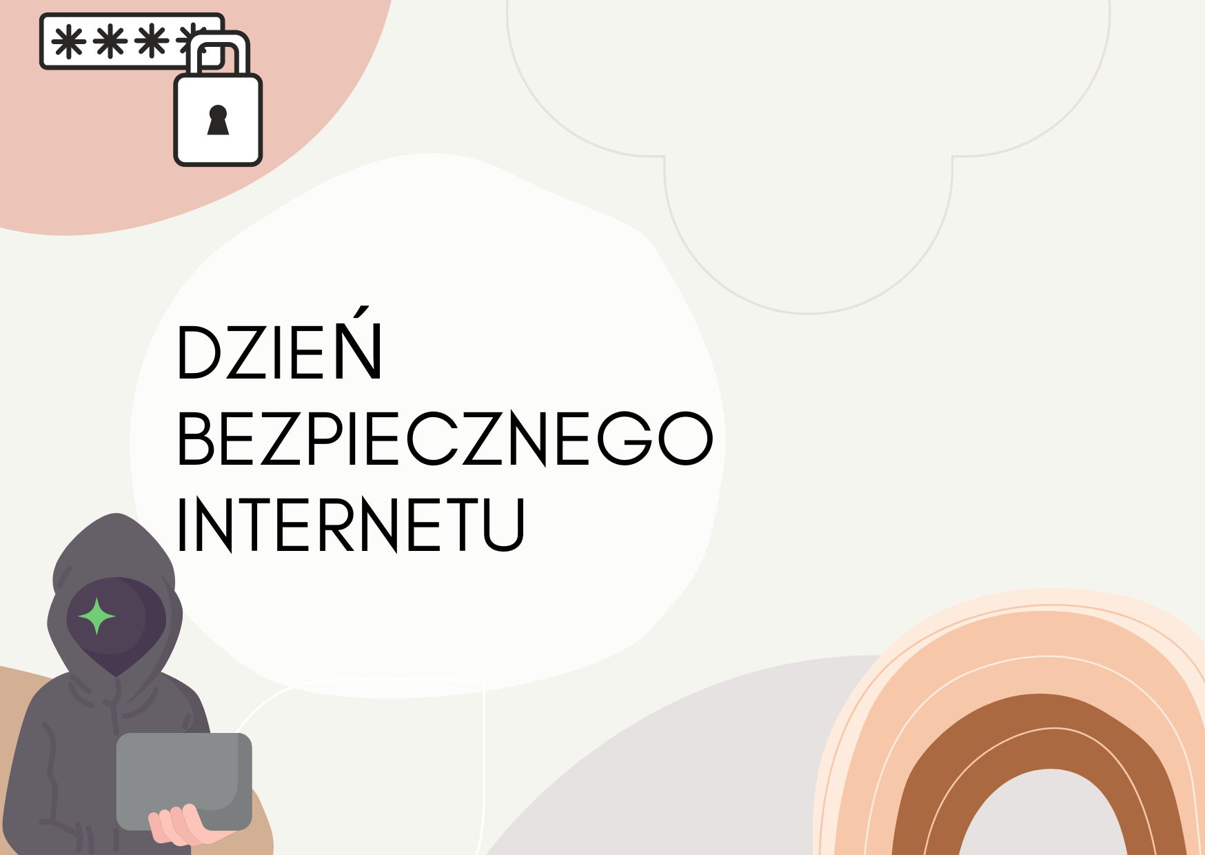 Prace uczniów z okazji Dnia Bezpiecznego Internetu.