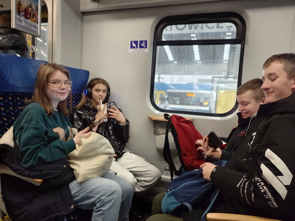 Powrót - w pociągu z Katowic do Rybnika
