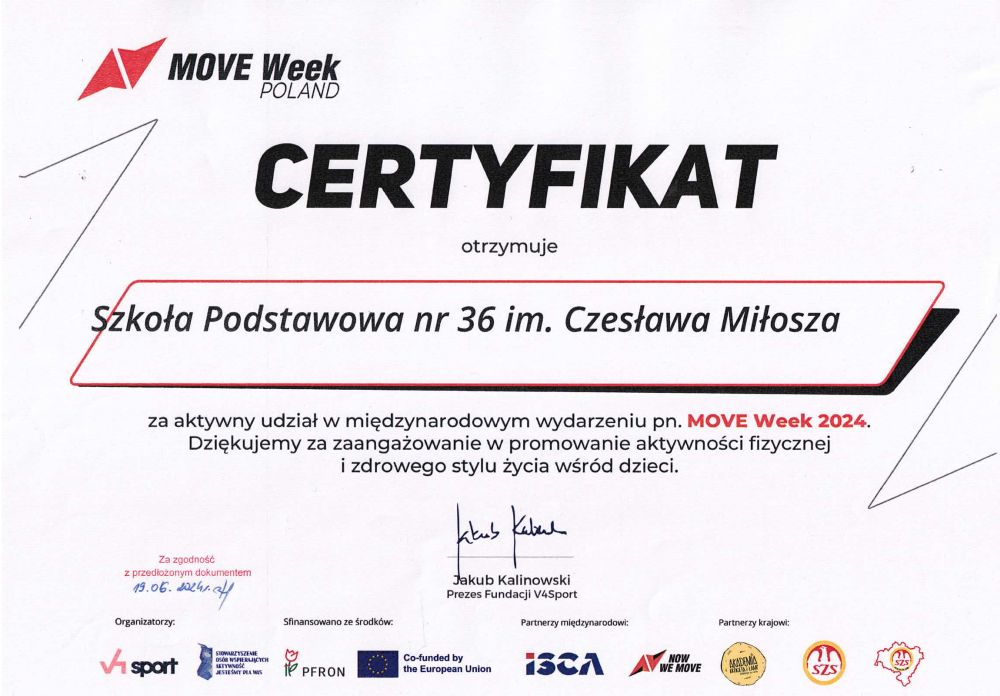 Międzynarodowe wydarzenie „Move Week 2024”