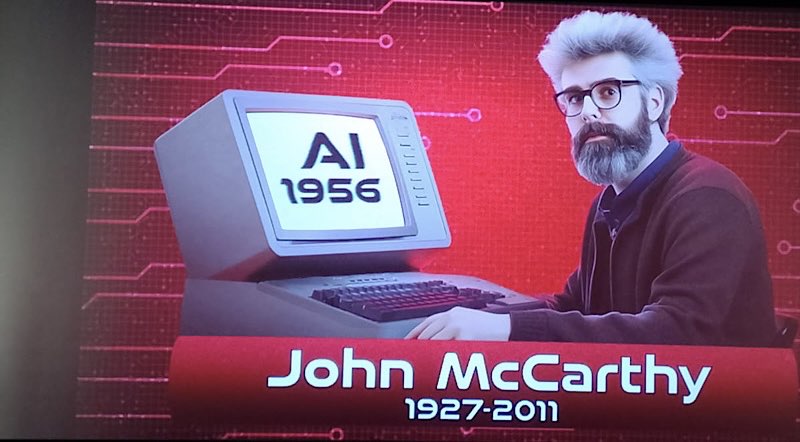 Kadr z seansu o sztucznej inteligencji-zdjęcie Johna McCarthyego.