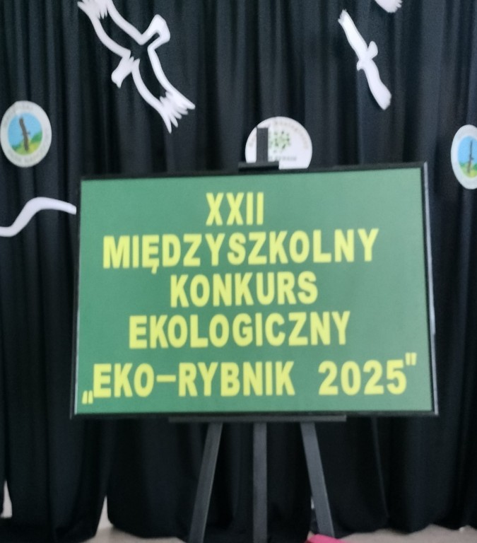 Zdjęcie przedstawia logo Międzyszkolnego Konkursu Ekologicznego Eko-Rybnik 2025