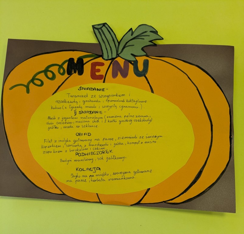 Szkolny konkurs na jadłospis siódmoklasisty 2025. Prace konkursowe.