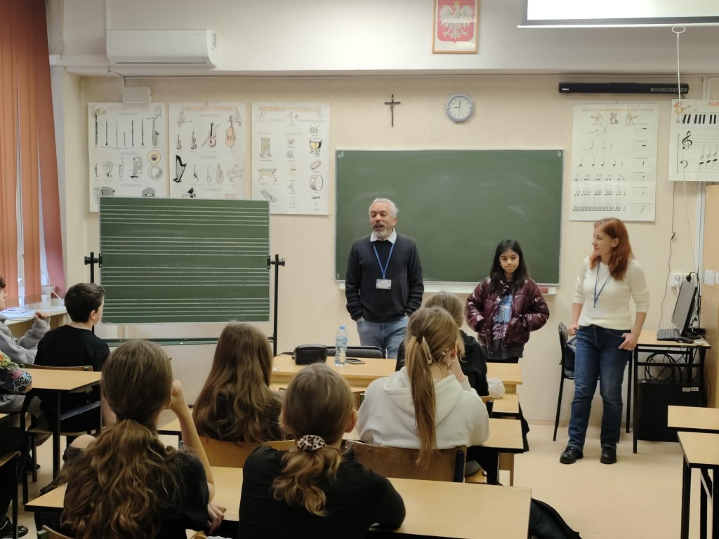 Wizyta ekspertów Erasmus+ - zajęcia w klasach