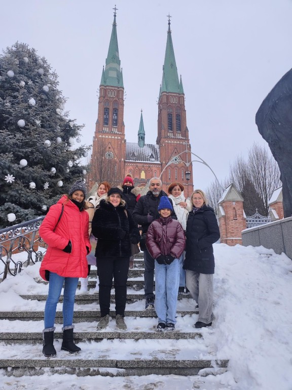 Wizyta ekspertów Erasmus+ - zwiedzanie miasta i regionu.