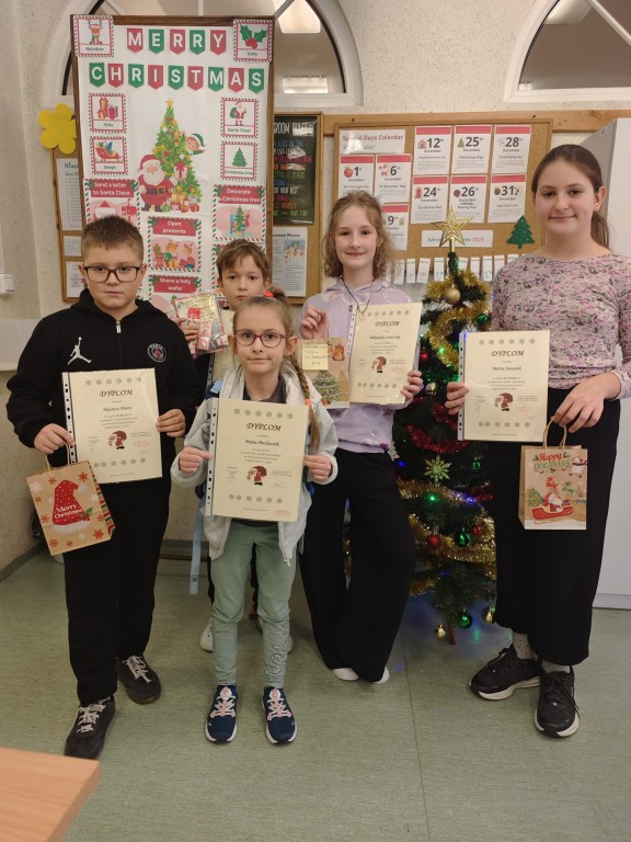 Christmas card contest 2025 - rozdanie dyplomów i nagród.