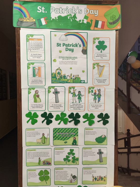 Saint Patrick's Day w SP36 dekoracje