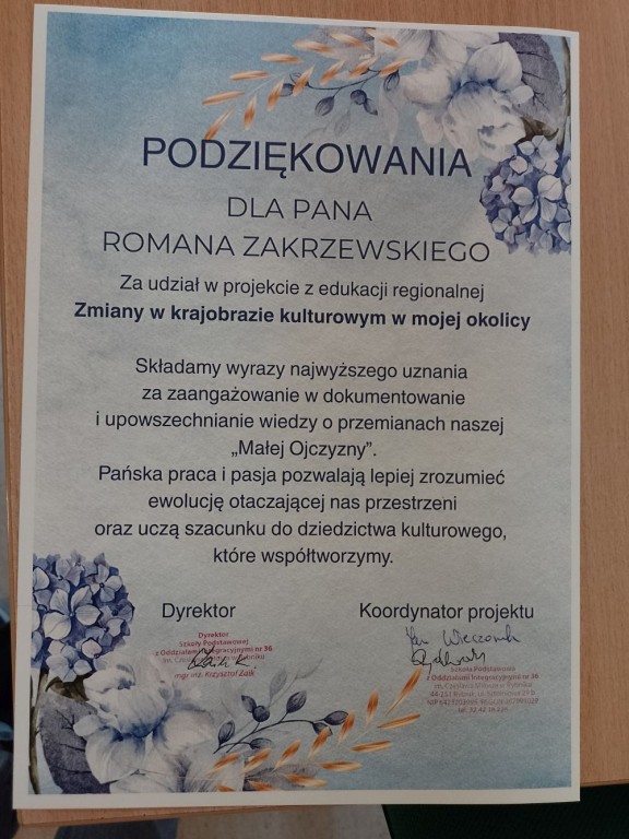 Podziękowanie 