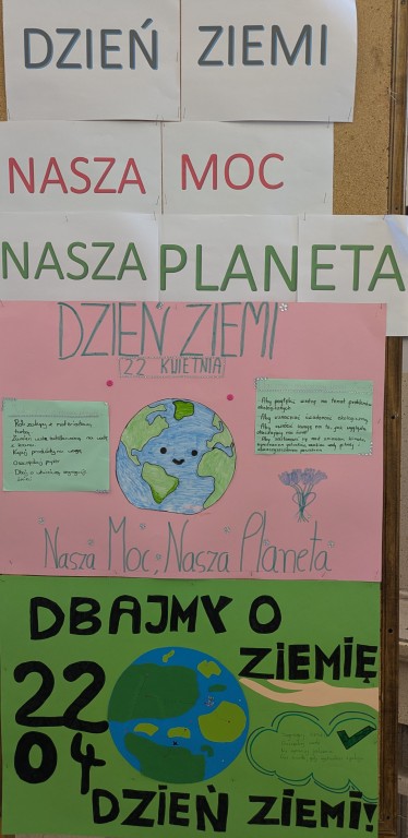 Dzień Ziemi 2026. Obchody Dnia Ziemi w szkole. Plakat.