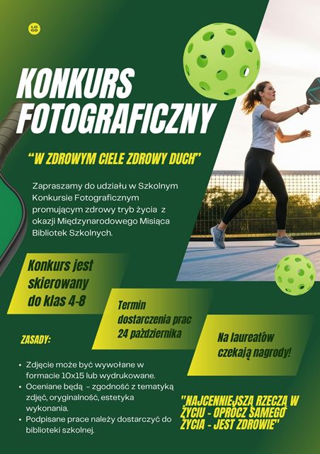 Plakat reklamujący konkurs fotograficzny