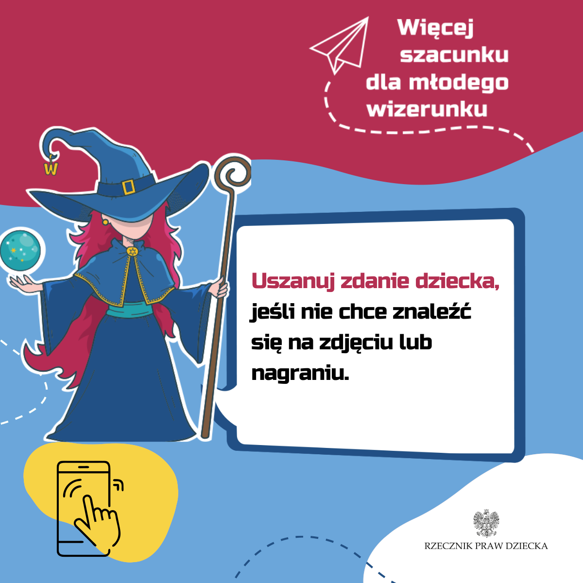 plakat uszanuj zdanie dziecka