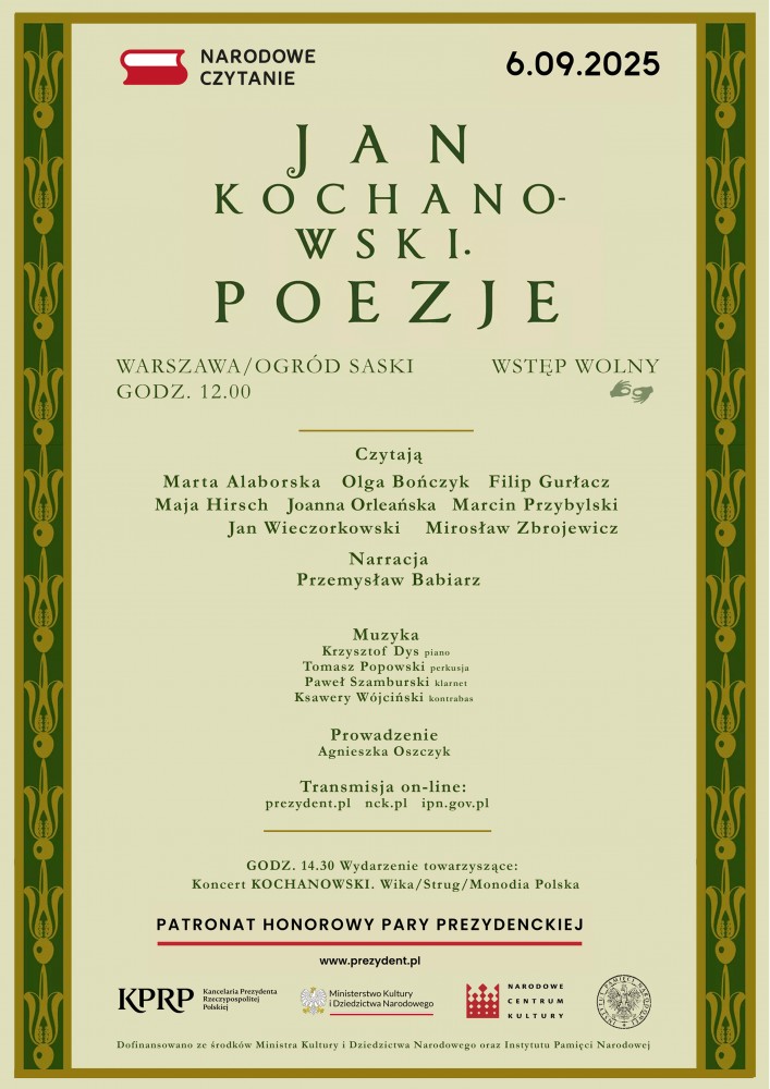 plakat Narodowe Czytanie