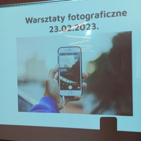 Kadr z warsztatów fotograficznych.