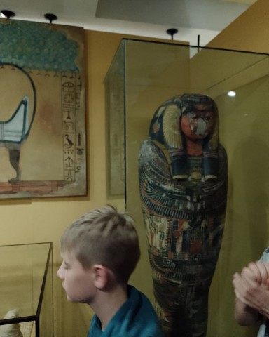 Kadr z wycieczki historycznej do muzeum w Raciborzu.