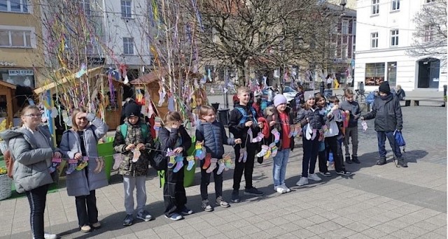 Kadr z obchodów Światowego Dnia Osób z Zespołem Downa.